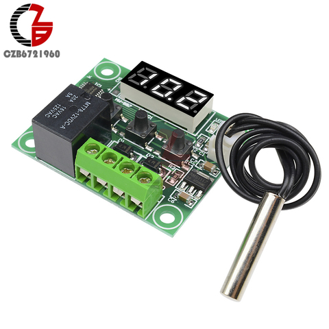 W1209 LED Digital Thermostat Temperature Controller Regulator DC 12 White LED Incubator Home Indoor Thermoregulator ► Photo 1/6