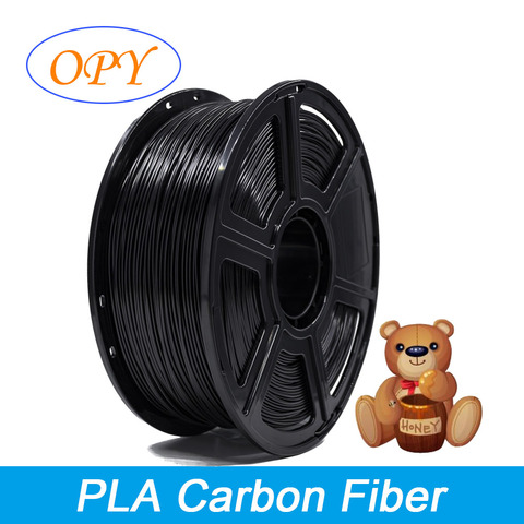 Carbon Fiber Filament Pla 3D Printing Material 1Kg 10M 100G Sample 1.75 Mm Black Color Handle ► Photo 1/6