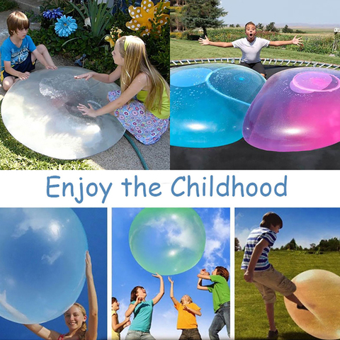 Beach Magic Ball Bubble Giant Amazing Bubble Ball 3 Sizes Blow Up Balloons Toy Fun Party Game ► Photo 1/6