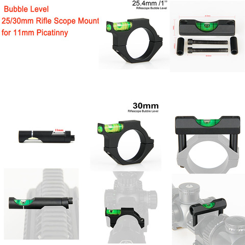 Alloy Spirit Bubble Level For 11mm Picatinny Weaver Rail Tactical