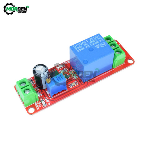 DC 12V Delay Relay Shield Module NE555 Time Relay Module 0-10S Connect Turn-On Timing Control Switch Car Relays Duty Cycle ► Photo 1/6