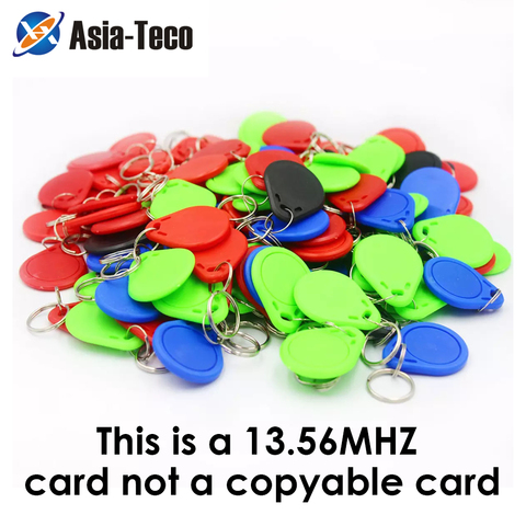 100pcs 13.56MHz IC M1 Keyfobs Tags Access Control System kit RFID Key Finder Card Token Attendance Keychain ABS Waterproof ► Photo 1/6