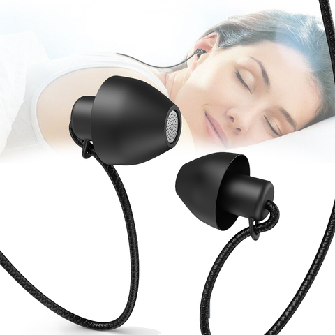 Anti-noise Soft Sleeping Headphone Silicone Anti-fold Headset In-Ear Earphones with Noise Cancelling 3.5mm Headphones Universal ► Photo 1/6