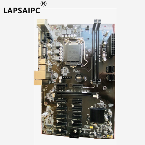Lapsaipc B250 BTC-12P B250 BTC 12P 12PCIE 12GPU LGA 1151 DDR4 ATX BTC Mining Motherboard replace TB250-BTC PRO H81 BTC PRO TB85 ► Photo 1/1