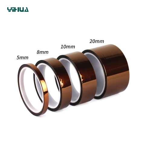Adhesive Tape 5/8/10/20 mm BGA Welding Tape High Temperature Heat Resistant Polyimide Gold for Electronic Industry ► Photo 1/1