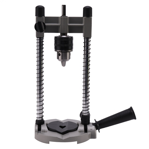 1 Pcs Multifunctional Drill Stand Adjustable 45-90° Angle Drill Guide Attachment, with Chuck Drill Holder Stand, for Electric Dr ► Photo 1/6