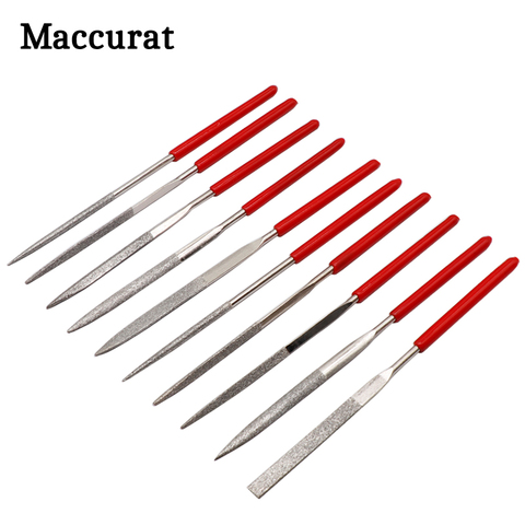 140mm 10PCS Diamond Mini Needle File Set Hand Tools for Ceramic Glass Gem Stone Hobbies and Crafts 3D Print Model polish ► Photo 1/6