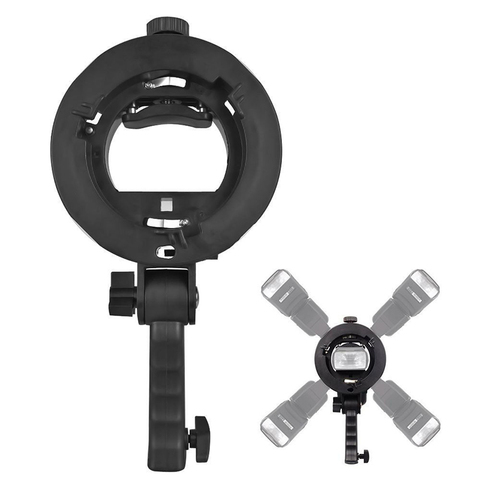 Handheld Grip S-Type Bracket Bowens S Mount Holder for Speedlite Flash Snoot Softbox Beauty Dish Honeycomb Dropshopping ► Photo 1/6