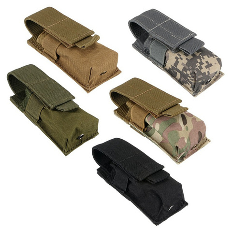 CQC Molle Tactical M5 Flashlight Pouch Single Pistol Magazine Pouch Torch Holder Case Outdoor Hunting Knife Light Holster Bag ► Photo 1/6