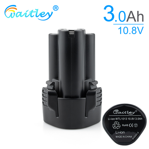 Waitley 10.8V 3000mAh Power Tool Rechargeable Battery for Makita 10.8V 12V 3.0Ah BL1013 BL1014 LCT204 DF330D TD090D Replacement ► Photo 1/6