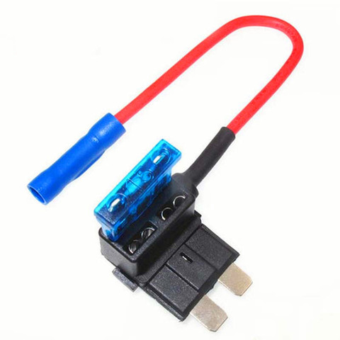 1pcs Add A Circuit Fuse Tap Piggy Back Standard Blade Fuse Holder ATO ATC 12v 24v with 5A,10A,15A,20A.25A Fuse as a gift ► Photo 1/6