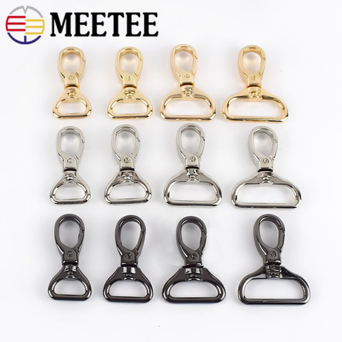 Meetee 10pcs 15/20/26/32mm Luggage Hardware Accessory Metal Snap Buckles Bag Strap Swivel Clasp Lobster Hook DIY Keychain Clip ► Photo 1/6