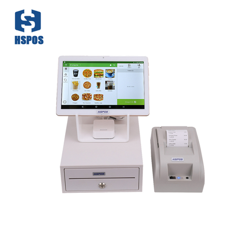 10inch Android Pos Tablet Point of sale system with printer and Barcode Reader scanner with free andoird pos system ► Photo 1/6