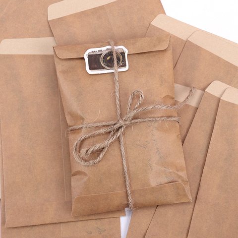 10PCS/Lot Vintage Envelope Creative Kraft Paper Envelopes DIY Decorative Envelope Paper School Office Supplies ► Photo 1/6