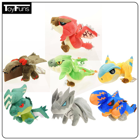 7 styles 20-30cm Anime Hunter Freedom Game Green Khezu Brachydios Kushala Daora Dragon Plush Toys Soft Stuffed Animals Doll Gift ► Photo 1/6