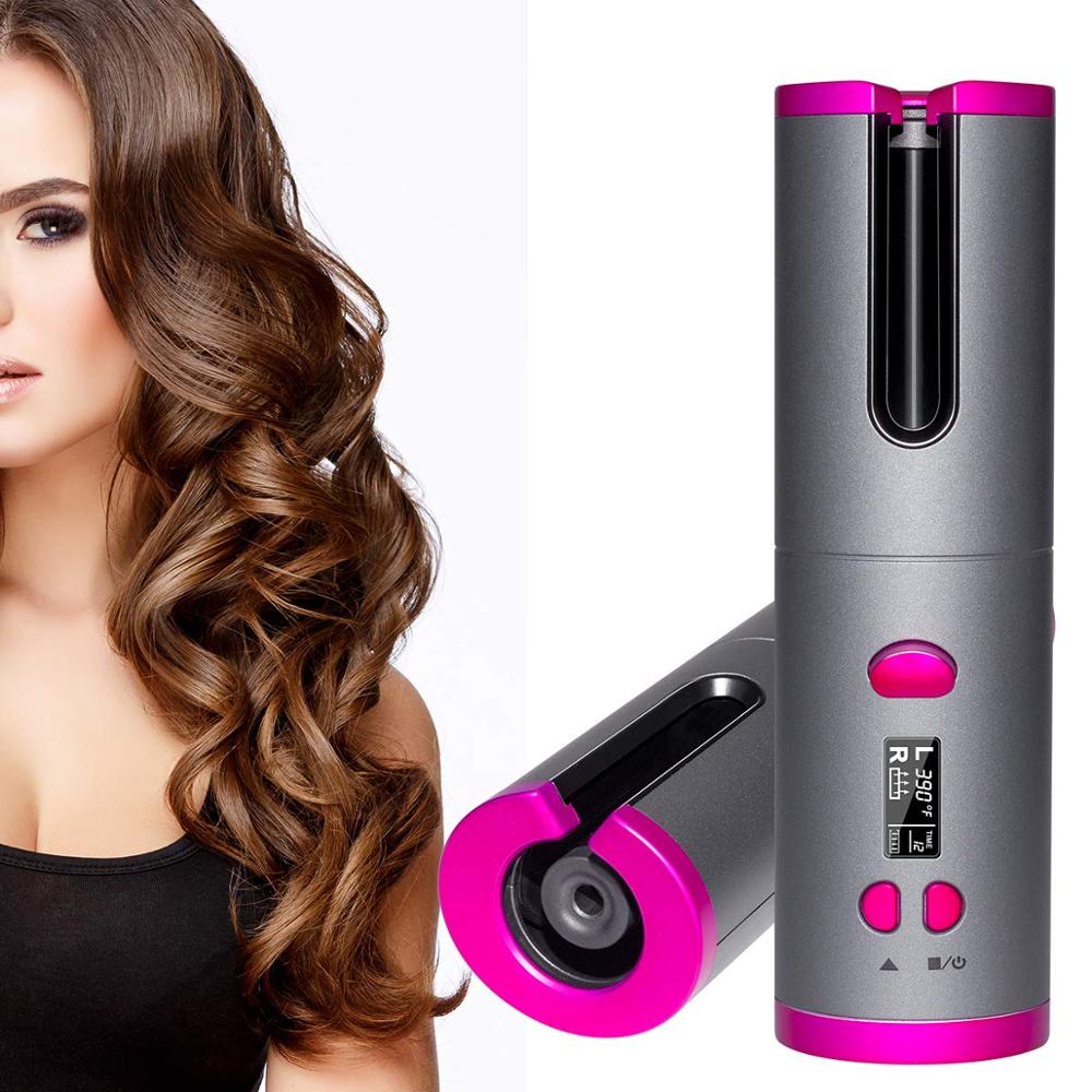 new Automatic Hair Curler USB Rechargeable Auto Curling Iron for Curls Waves  LCD Display Ceramic Curly Hair Styling Tools - Price history & Review |  AliExpress Seller - Salons factory Store 