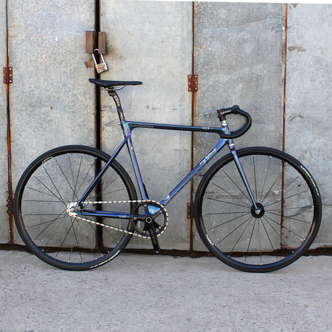 Song&friends Revolution X FIXED GEAR BIKE Forward leaning Frame Single Speed BIKE Bicycle 700C Flat Spokes Wheels with V Brakes ► Photo 1/4
