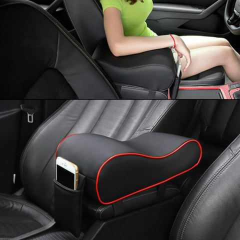 New Leather Car Armrest Pad Universal Auto Armrests Car Center Console Arm Rest Seat Box Pad Vehicle Protective Car Styling ► Photo 1/1