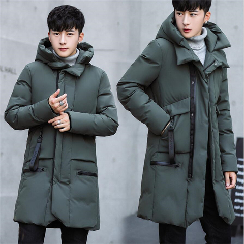 2022 New Arrival Winter Jackets For Men Think Warm Windproof Soft Cotton-padded Coat Winter Men Casual Long Sleeve Loose Hooded ► Photo 1/6