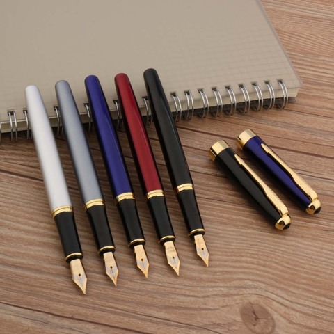 High Quality Metal 574 Fountain Pen Elegent Color Golden Accessory Stationery Office School Supplies Writing Gift New ► Photo 1/6