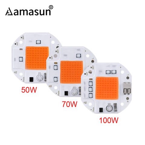 100W 70W 50W Welding Free LED COB Chip for Plants Growing Grow Tent 220V 110V LED Grow Light Full Spectrum LED Phyto Lamp ► Photo 1/6