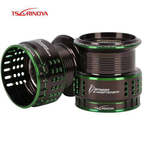 TSURINOYA KINGFISHER 800/1000 Spinning Reel Spare Spool Ultra-lightweight Aluminum Alloy Spool Quality Deep Shallow Spool Tackle ► Photo 1/5