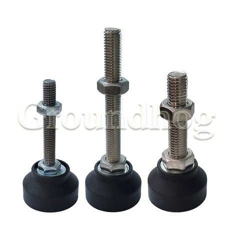 10/6/4Pcs Nylon Adjustable Fixed Foot Dia 40mm level Swivel Adjustment Lathe Leg Thread Type M8/M10/M12 Furniture legs ► Photo 1/6