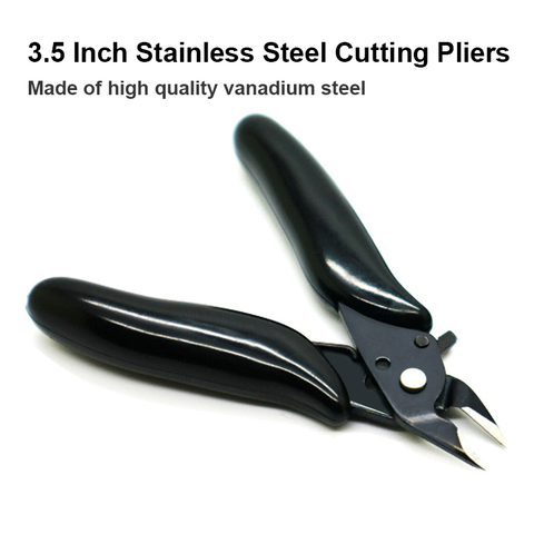 Diagonal Pliers Mini Wire Flush Cutter 3.5 Inch Micro Diagonal Cutting Pliers Wires Insulating Rubber Handle Model Pliers ► Photo 1/6