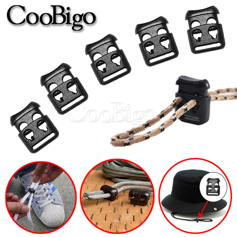 10 PCS Shoe Lace Shoelace Buckle Rope Clamp Cord Lock Stopper Run Sport  Clip