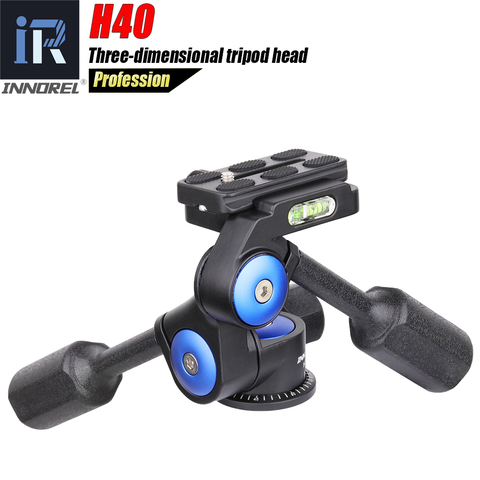 Innorel H40 Two Handle Hydraulic Damping 3D Three-dimensional Tripod Head 360 Degree Rotation for Canon Nikon DSLR Camera ► Photo 1/6