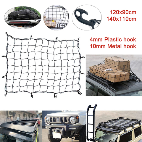 Car Trunk Mesh Net For Suzuki Jimny JB64 JB74 2022-2022 Car Truck Rooftop Rear Back Storage Organizer Cargo Net Luggage Carrier ► Photo 1/6