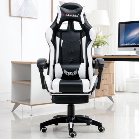 Competitive Game Computer Chair Компьютерное Кресло Professional  Headrest Office Internet Lazy Lounge Chairs Home With Footrest ► Photo 1/5