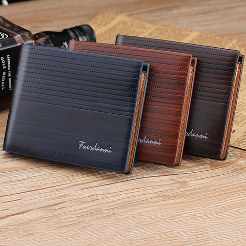 Leather Wallet Men Wallets Luxury Brand Clutch Wallet Brown Money Clip  Men's Leather Wallet Male Purse Cuzdan