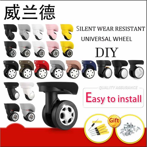 Luggage replacement wheels Suitcase on Wheels Replacement 14-30 inch luggage accessories Silent wheels for a  luggage casters ► Photo 1/6