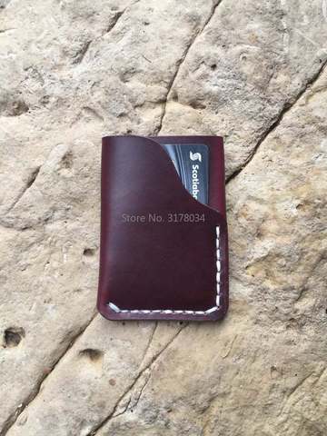 Japan Steel Blade Leather Dies Cut Handmade Minimalist Leather Wallet Horween Chromexcel Wallet Card Bag Hand Punch Tool ► Photo 1/6