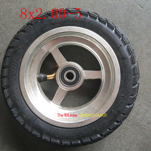 Good Quality 8x2.00-5 Tubeless Tire Wheel Tyre 8*2.00-5 Wheel Hub Pocket Bike MINI Bike Electric Wheelchair Wheel Motor ► Photo 1/6