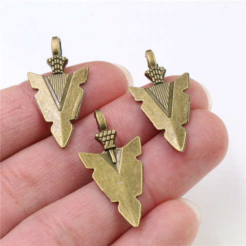 8pcs Charms indian arrowhead dagger 28x15mm Antique Making pendant fit,Vintage Tibetan Bronze,DIY bracelet necklace ► Photo 1/2