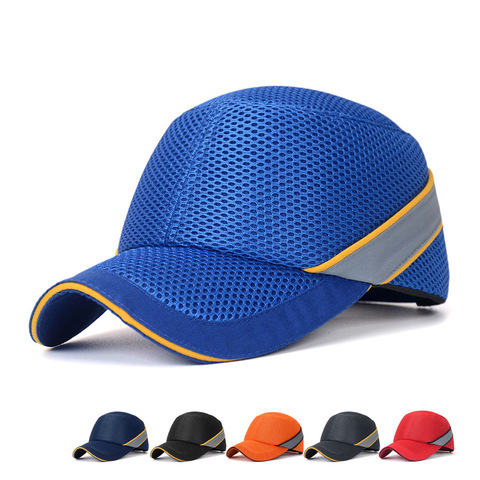 2022 Work Safety Bump Cap Baseball Hat Style Net Cloth Hi-Viz Anti-collision Hard Hat Helmet Head Protection Repairing ► Photo 1/6