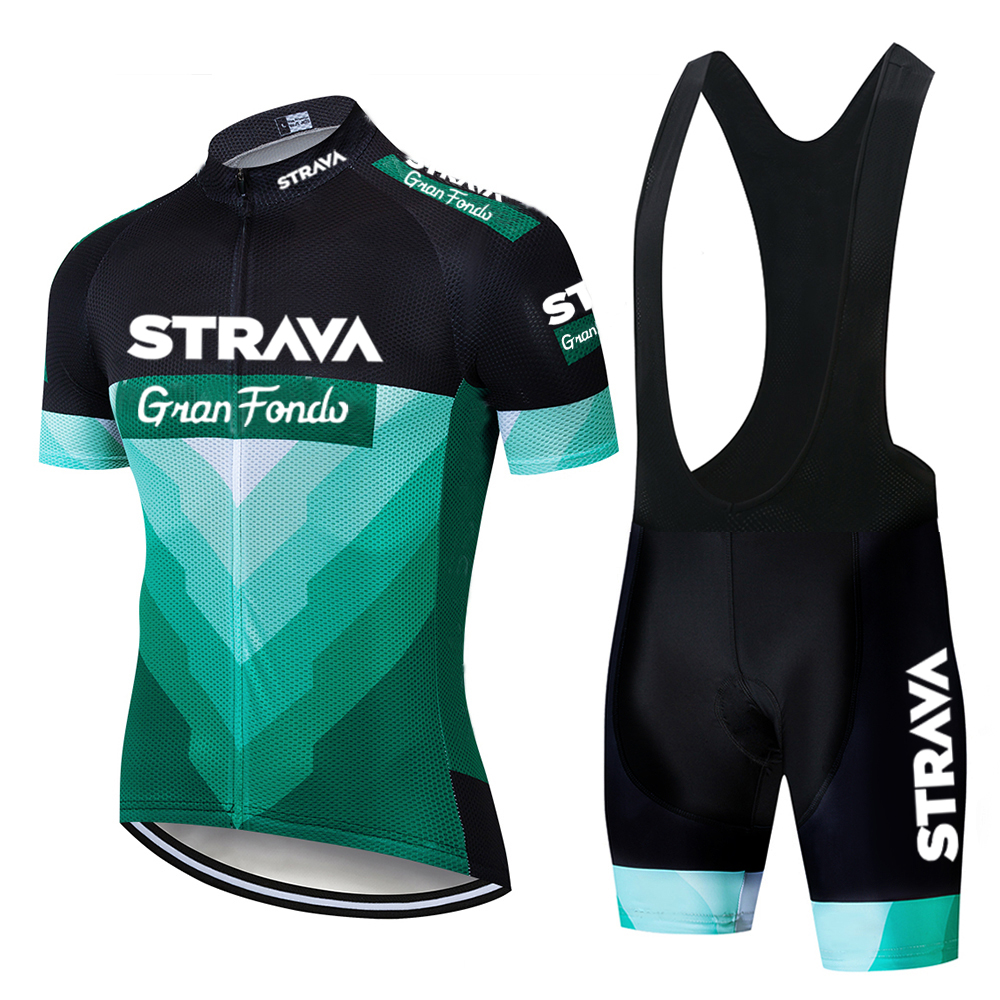 Mens Cycling Short Sleeve Jersey Bib Shorts Suit 2021 Summer Team Bike Uniform 
