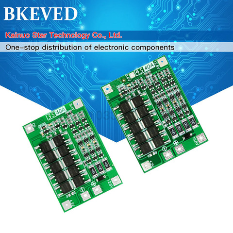 3S/4S 40A 60A Li-ion Lithium Battery Charger Protection Board 18650 BMS For Drill Motor 11.1V 12.6V/14.8V 16.8V Enhance/Balance ► Photo 1/1