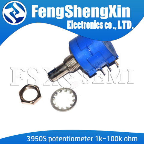 1pcs/lot New 3590S 1K 2K 5K 10K 20K 50K 100K ohm Precision Potentiometer Adjustable Resistor 3590-2-102 103 502 103 203 503 104 ► Photo 1/6