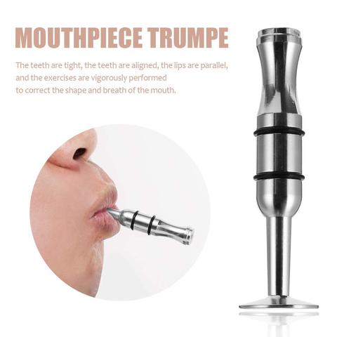 Mouthpiece Trumpet Mouth Strength Trainer Silver for Saxophone Horn Trombone Tuba Accessories ► Photo 1/6