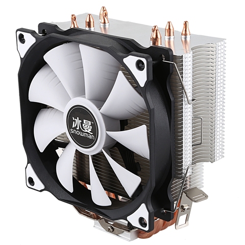 Hot sale SNOWMAN MT-4 sing CPU Cooler Master 5 Direct Contact Heatpipes freeze Tower Cooling System CPU Cooling Fan with PWM Fan ► Photo 1/6