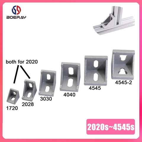10pcs 4pcs 2pcs Aluminum Angle Bracket Joint for T Slot Aluminum Extrusion Profile 2022/3030/4040/4545 Series ► Photo 1/6