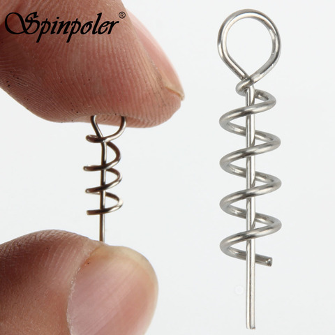 Spinpoler Fishing Screw Rolling Heavy Duty Corkscrew Fish Hook Lure Stainless Steel Connector Terminal Tackle Outdoor Fishing ► Photo 1/6