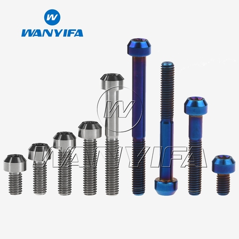 Wanyifa Titanium Torx Head M6 x 10 15 20 25 30 35 40 45 50 60 65 80mm Bicycle Motorcycle Brake Headset Bolt ► Photo 1/1