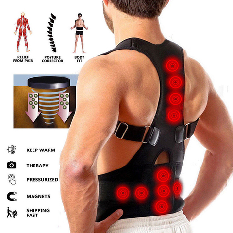 Magnetic Therapy Posture Corrector for Men Women Back Support Brace Spine Correct maintien dos Correctors houding correctie rug ► Photo 1/6