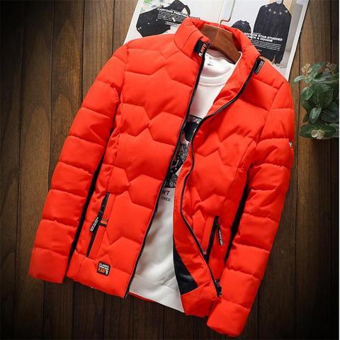 ZITY Winter Warm Men Jacket Thickened Cotton Padded Clothes Slim Baseball Coats Fashion Casual Autumn Outerwear Size Down Warm ► Photo 1/6