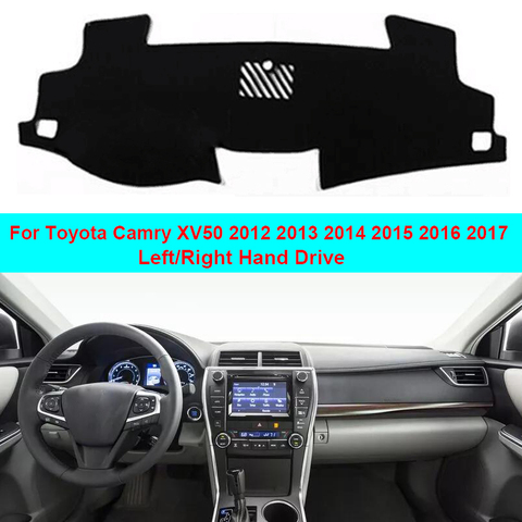 2 Layers Car Inner Dashboard Cover Dash mat Carpet Cape For Toyota Camry XV50 2012 2013 2014 2015 2016 2017 LHD RHD Sun Shade ► Photo 1/6