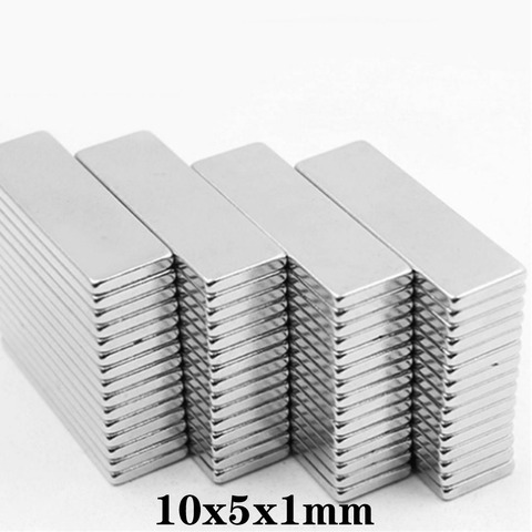 20~1000pcs 10x5x1 Rare Earth Magnet Thickness 1mm Small Rectangular Block Magnets 10x5x1mm Permanent Neodymium Magnetic 10*5*1 ► Photo 1/6